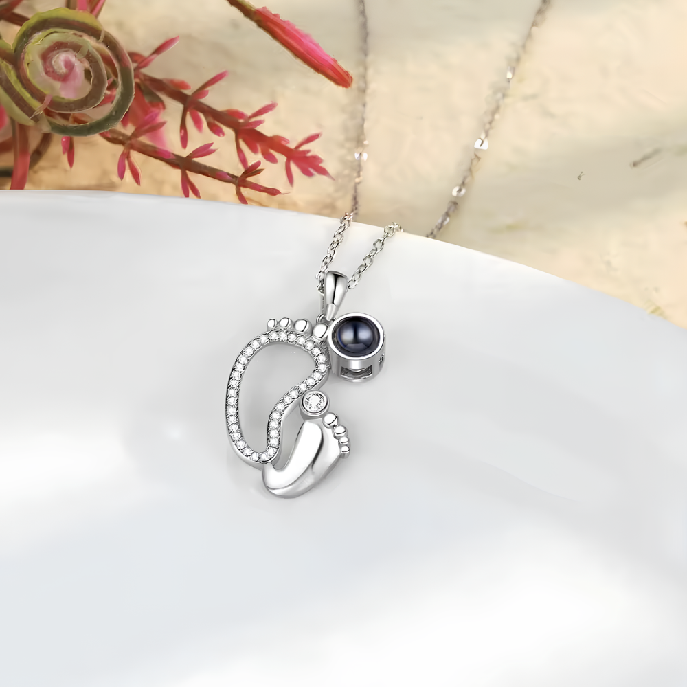 Lorawish Little Feet Projection Necklace
