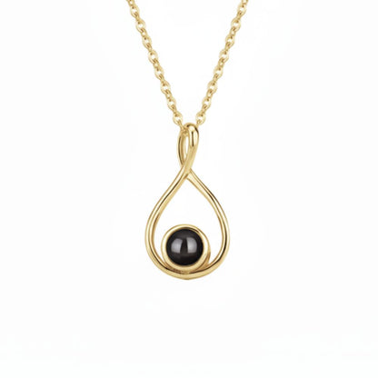 Lorawish Infinity Loop Projection Necklace