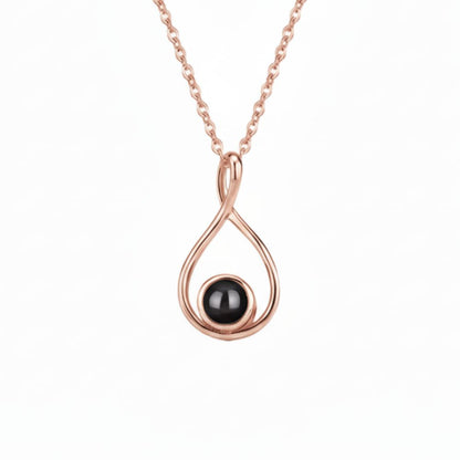 Lorawish Infinity Loop Projection Necklace