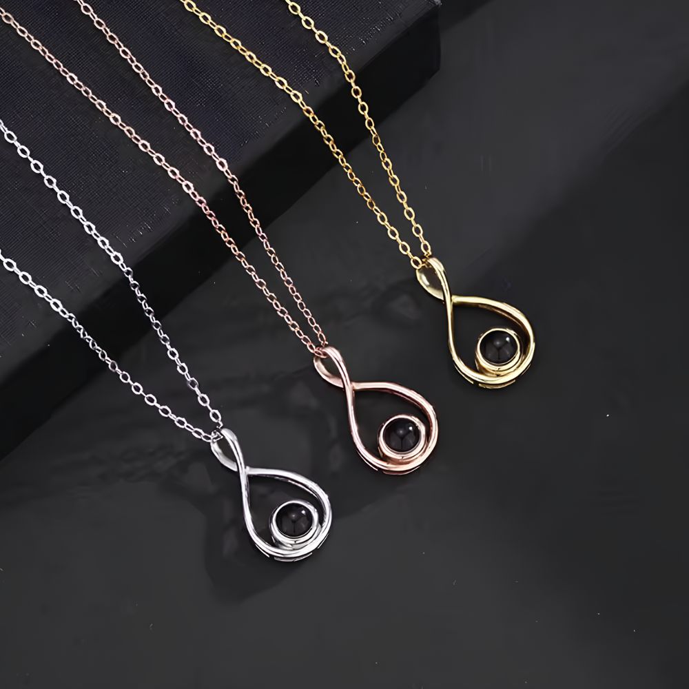 Lorawish Infinity Loop Projection Necklace