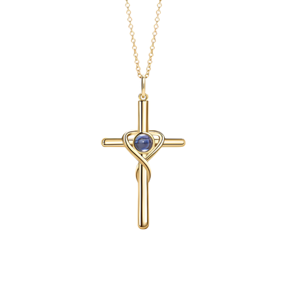 Lorawish Cross Projection Necklace