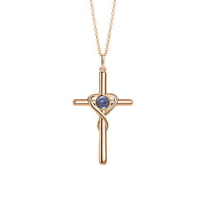 Lorawish Cross Projection Necklace