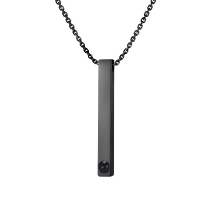 Lorawish Men’s Vertical Bar Projection Necklace