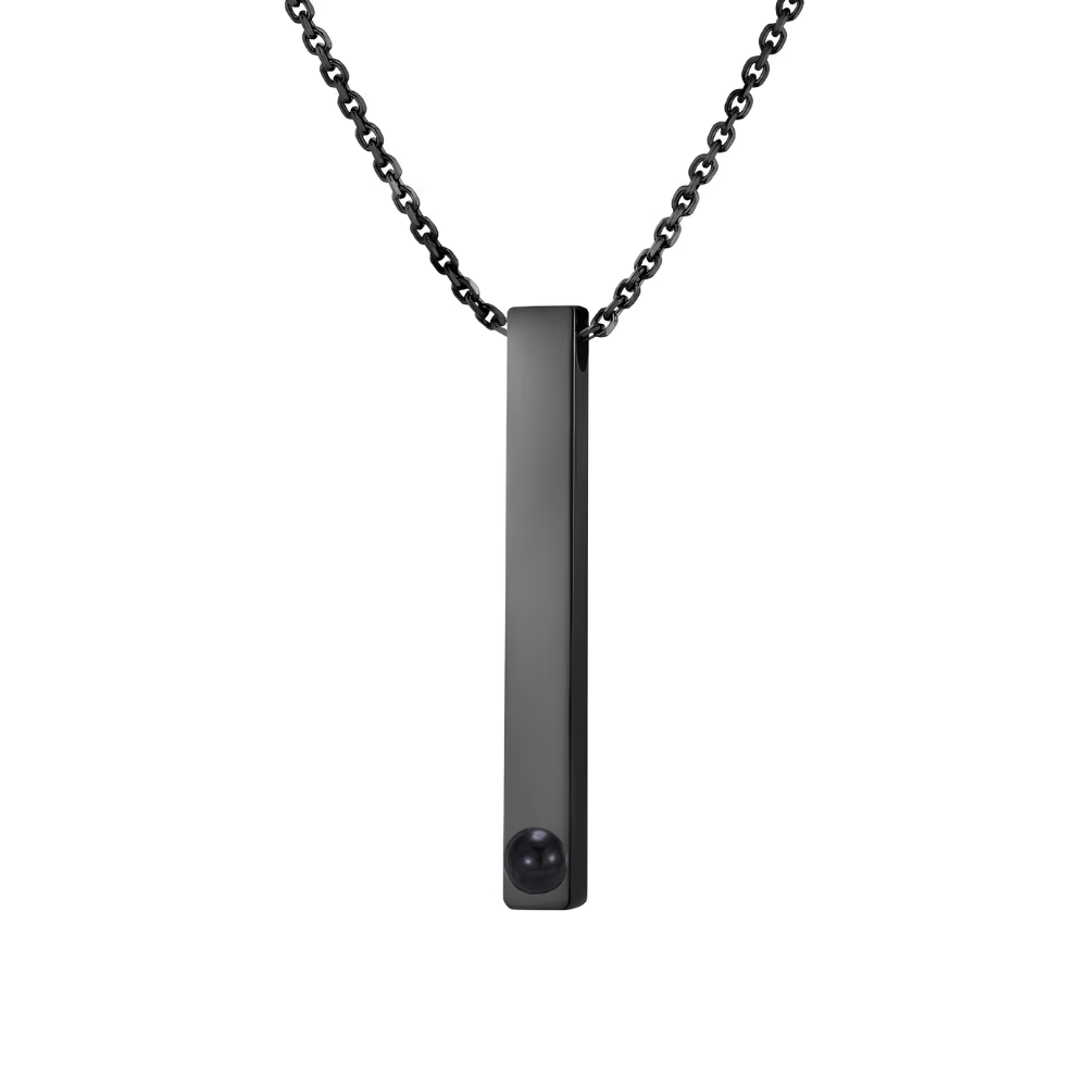 Lorawish Men’s Vertical Bar Projection Necklace