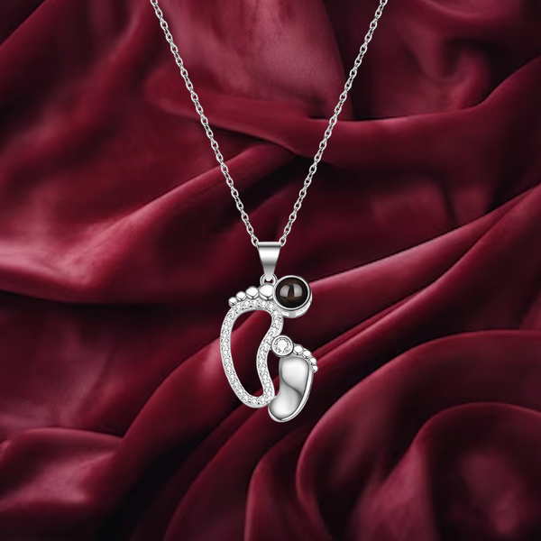 Lorawish Little Feet Projection Necklace