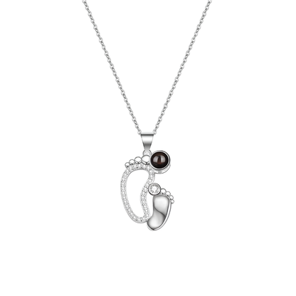 Lorawish Little Feet Projection Necklace