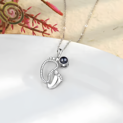 Lorawish Little Feet Projection Necklace