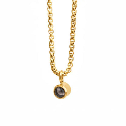 Lorawish Men’s Bubble Projection Necklace