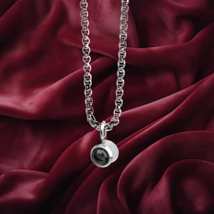 Lorawish Men’s Bubble Projection Necklace