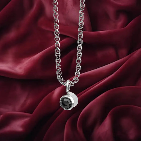 Lorawish Men’s Bubble Projection Necklace