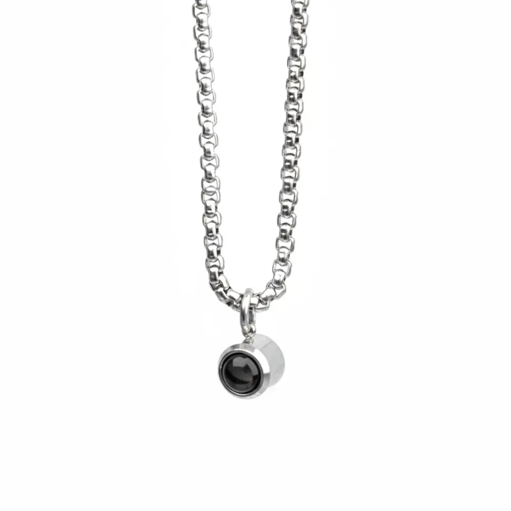 Lorawish Men’s Bubble Projection Necklace