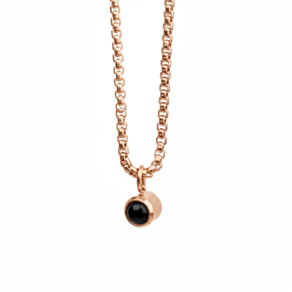 Lorawish Men’s Bubble Projection Necklace