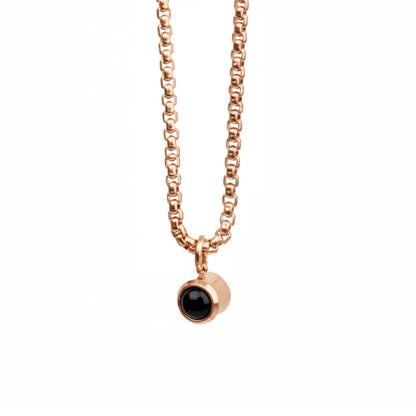 Lorawish Men’s Bubble Projection Necklace