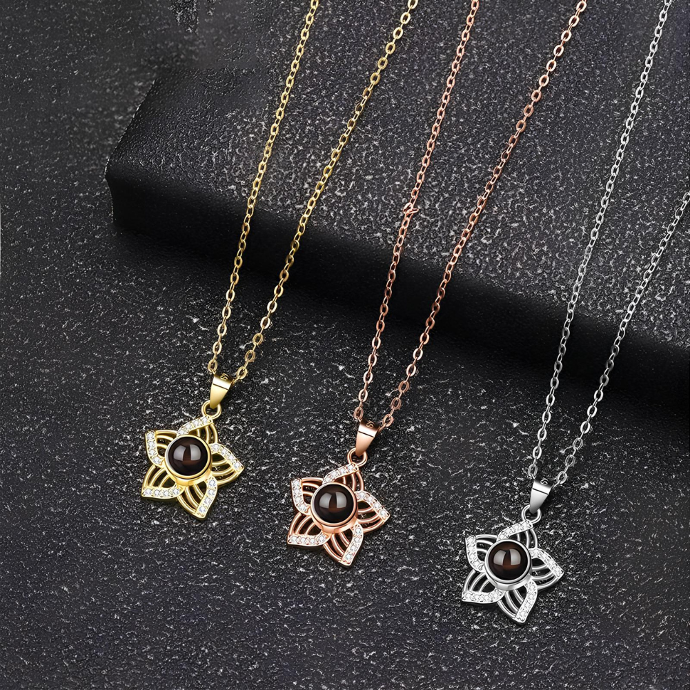 Lorawish Star Charm Projection Necklace